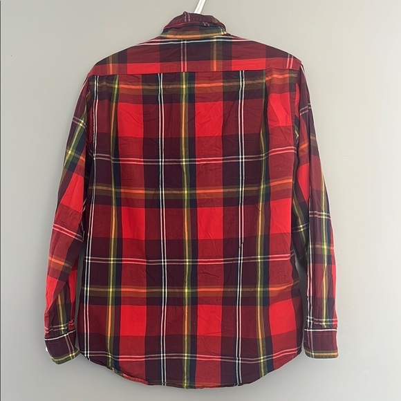 U.S Polo ASSN. Men's Red Plaid Shirt - Picture 8 of 8